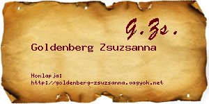 Goldenberg Zsuzsanna névjegykártya